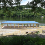 pavilion by river in Star City